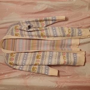 Teddy bear pastel cardigan hot topic